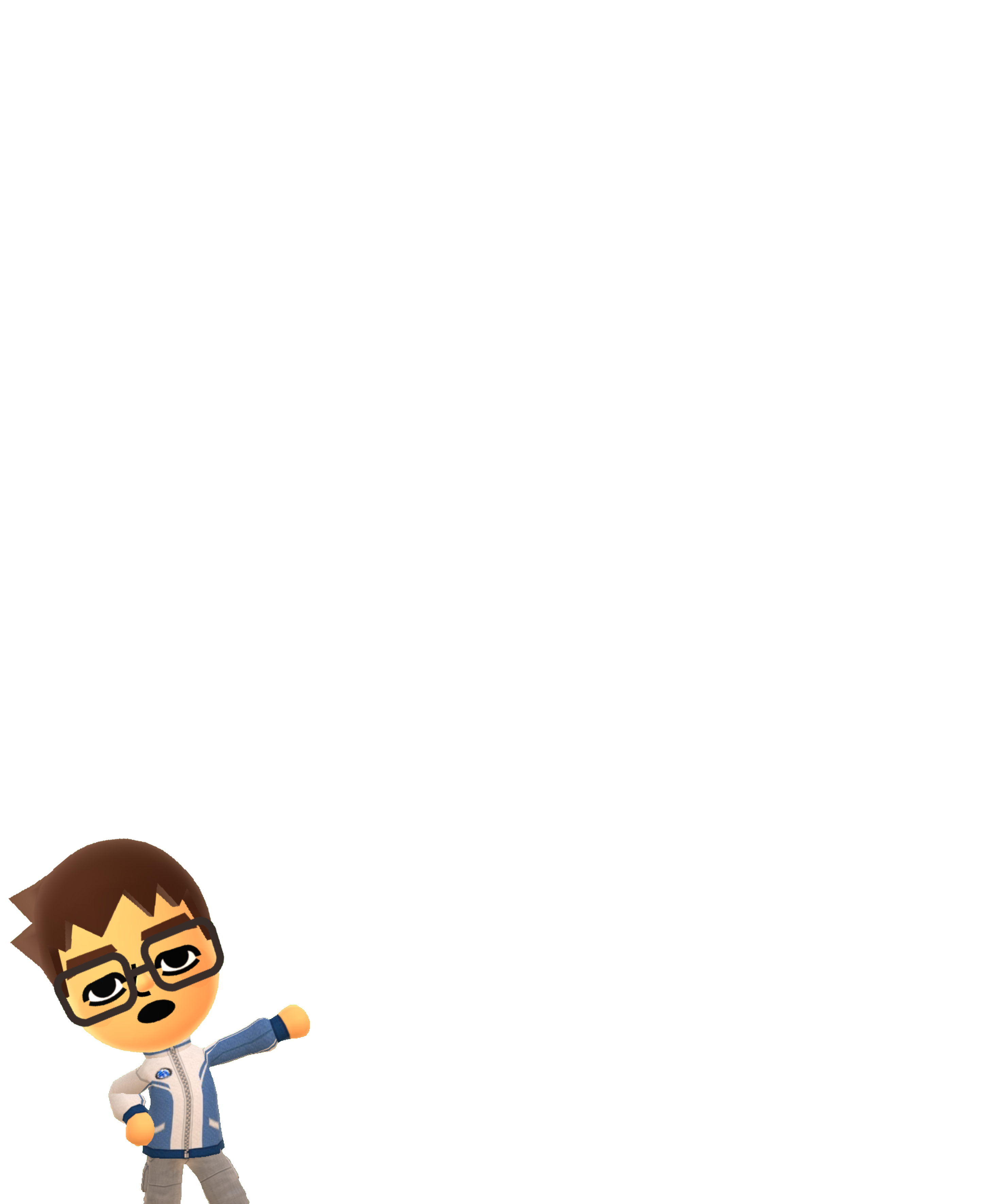 a Mii of the website owner with a quote bubble containing the text above